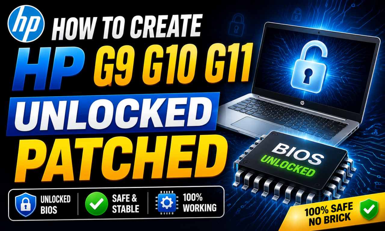 How To Create HP G9 G10 G11 Unlocked Patched Step By Step